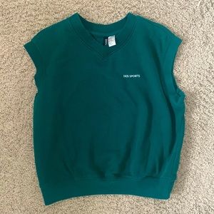 Green sweater vest